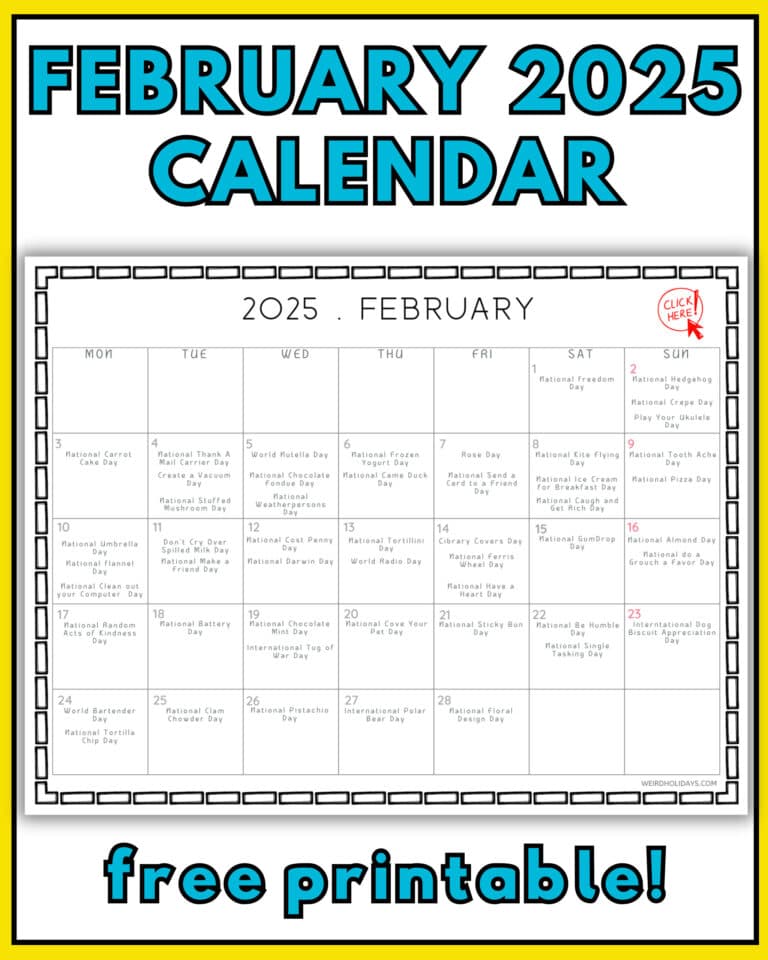 Weird holidays in february weird holidays