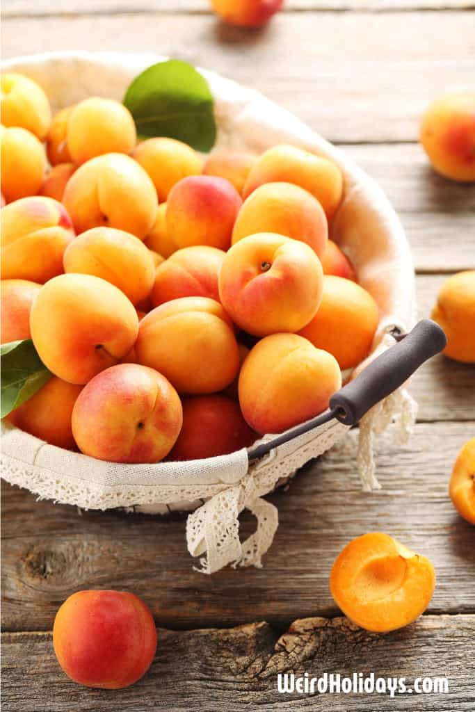 bowl of ripe apricots