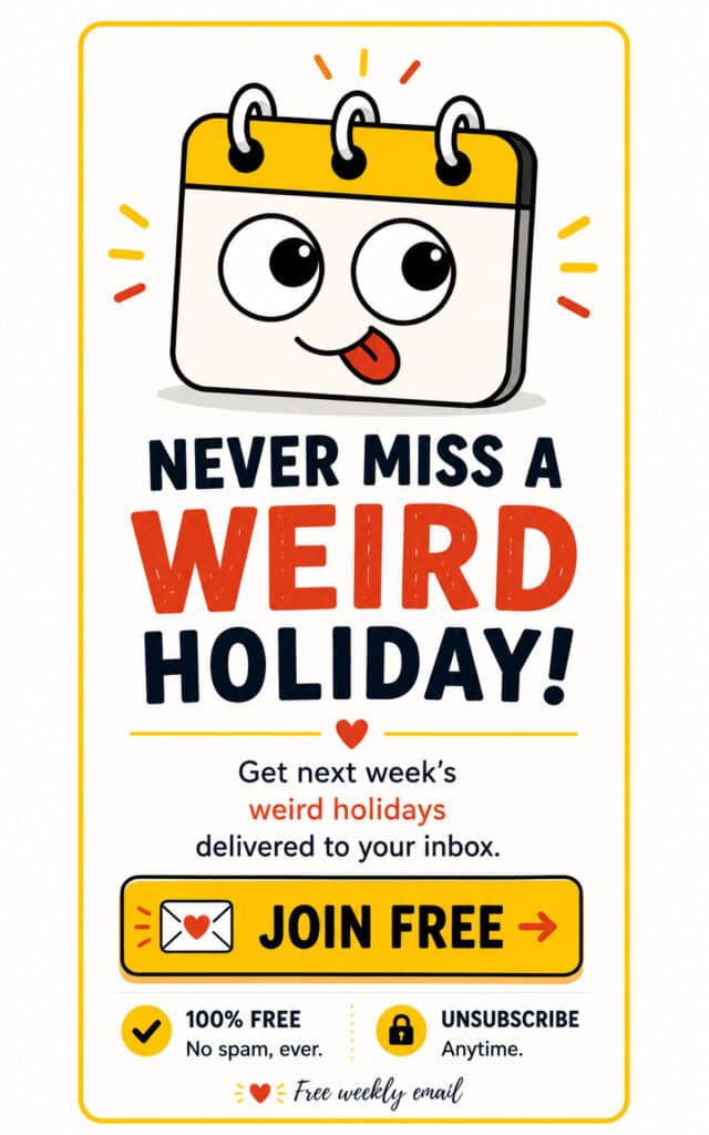 never miss a weird holiday