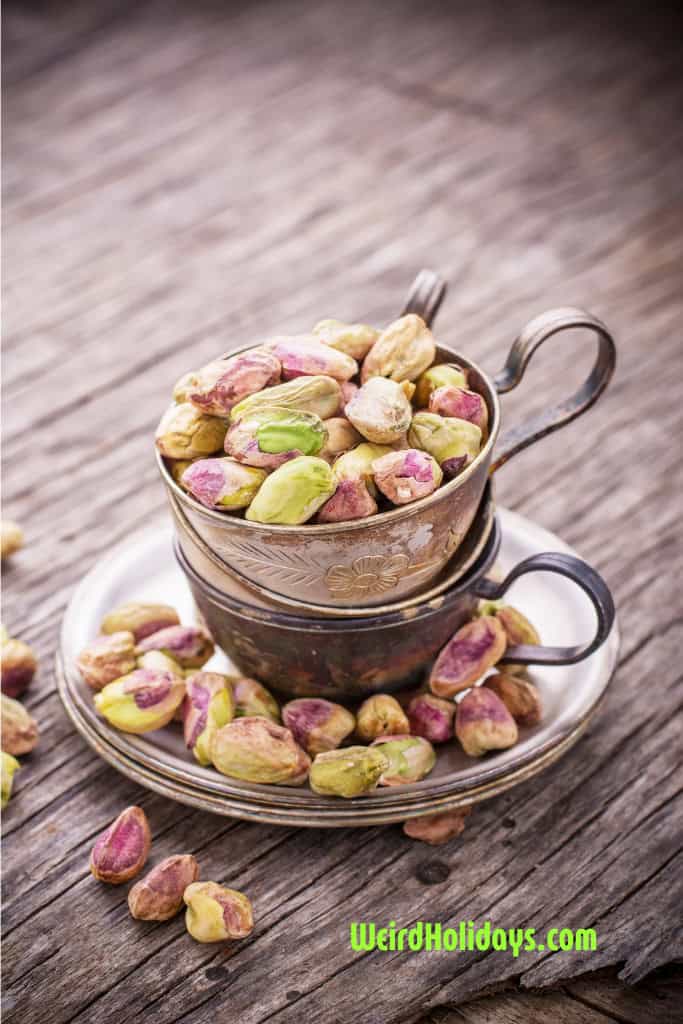 bowl of dried pistachios