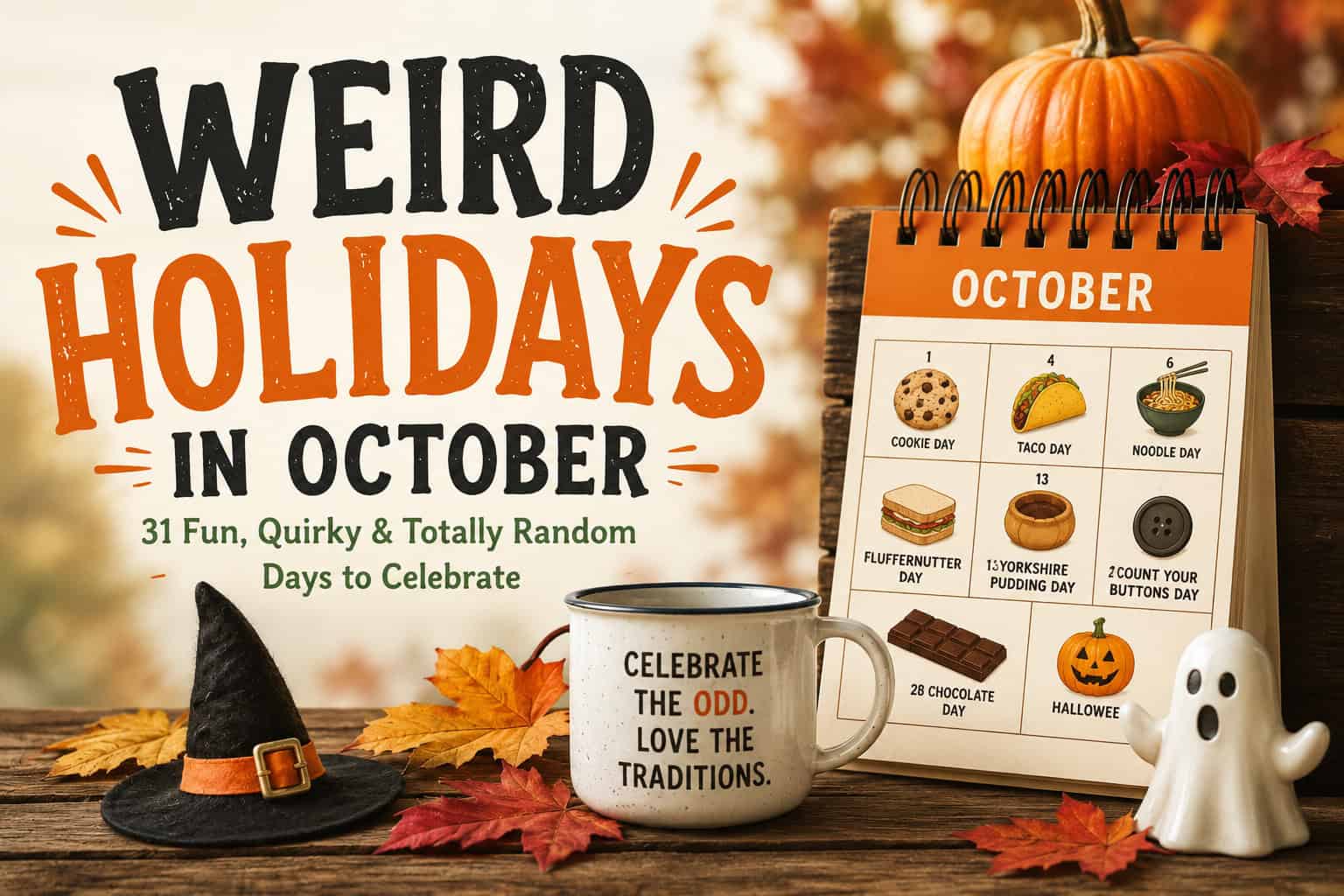 Weird Holidays in October | 35 Fun Days